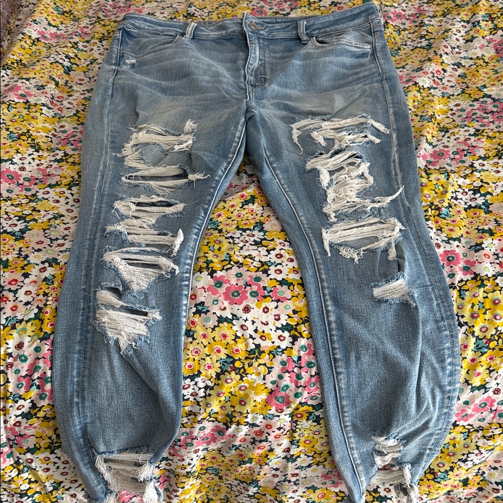 Distressed American Eagle Plus Size Jeans